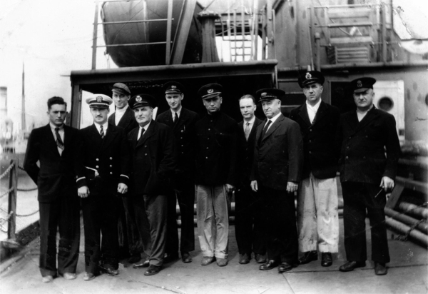 ship's crew on deck picture